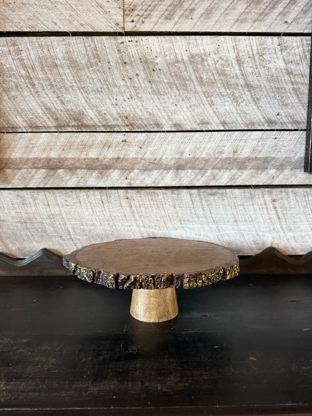 Wood Slab Cake Stand