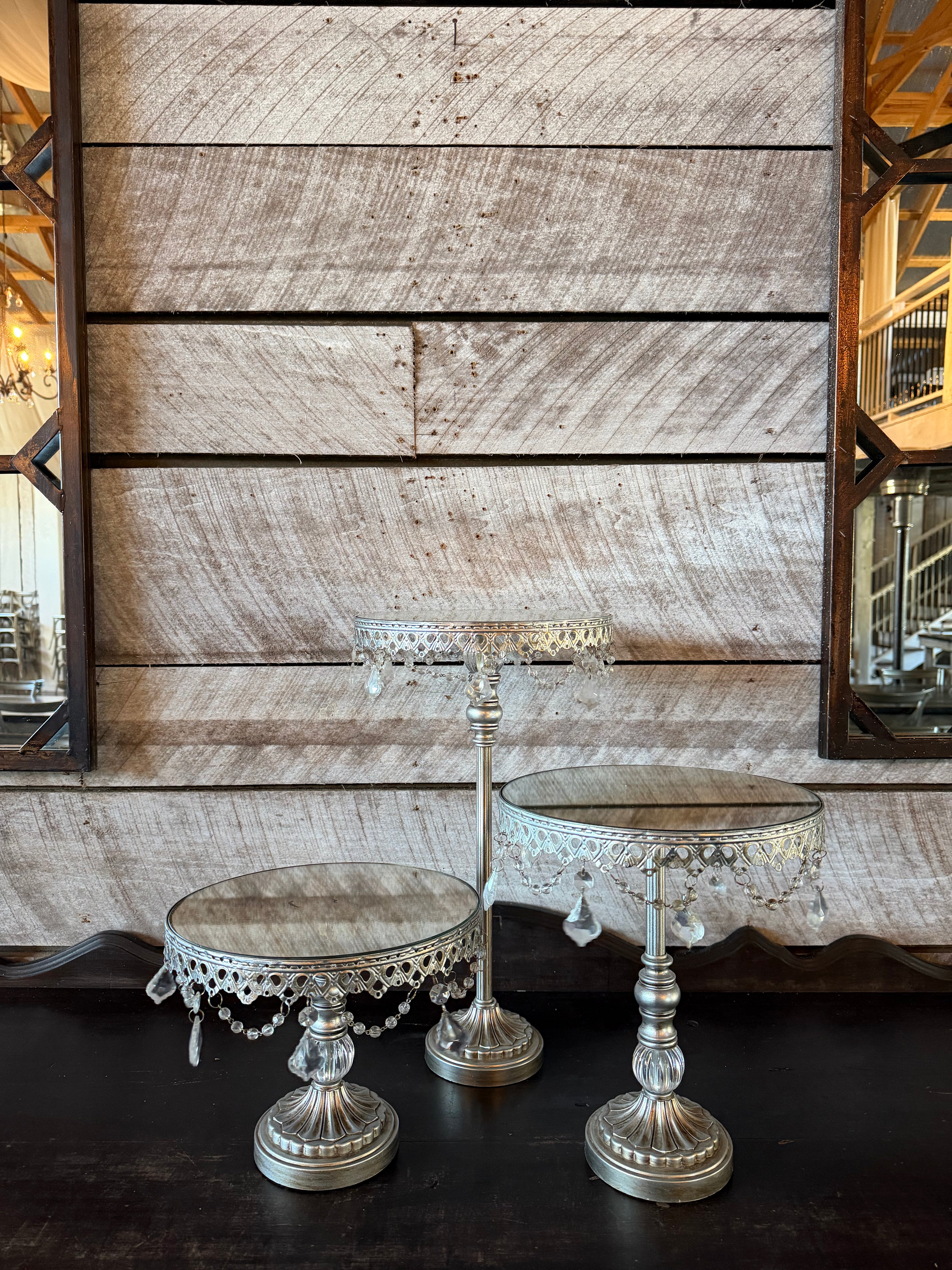 Silver Dessert Display Collection