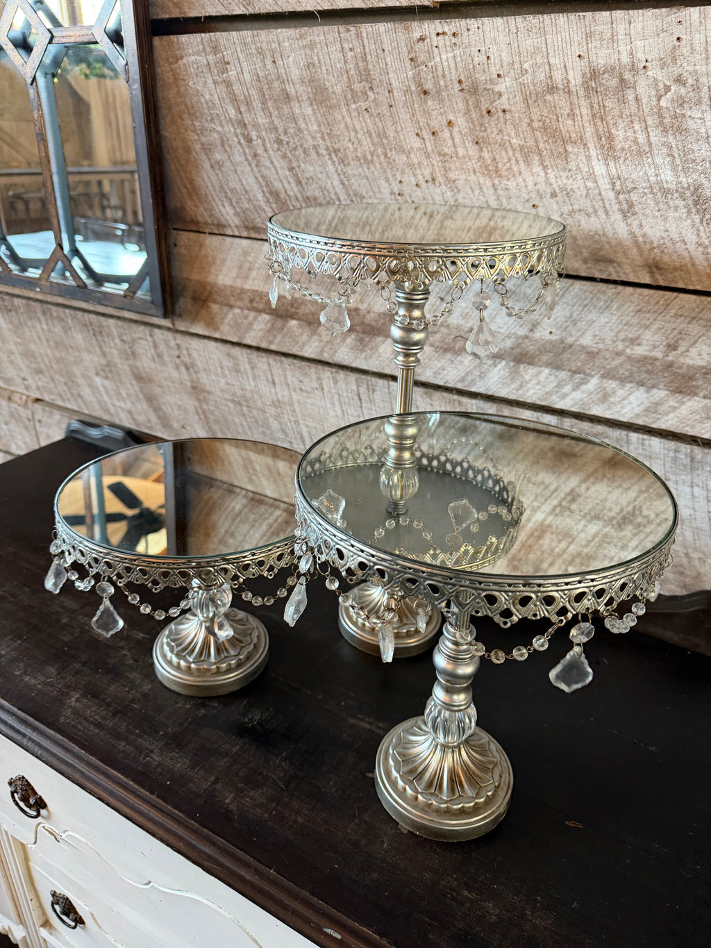 Silver Dessert Display Collection