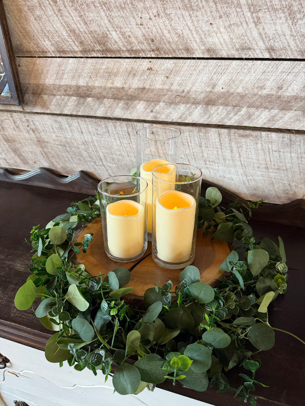 Plastic Flameless Pillar Candles