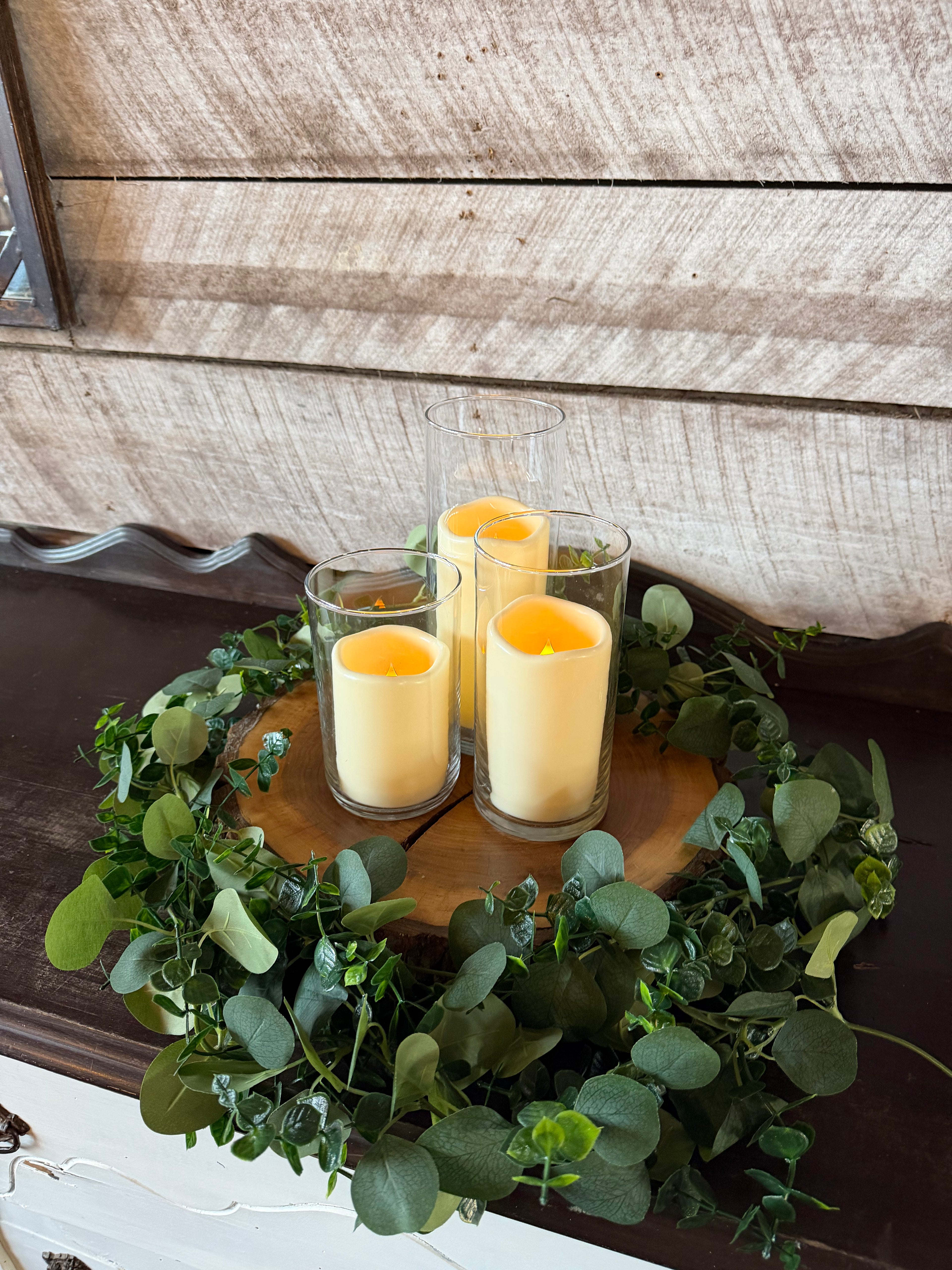 Plastic Flameless Pillar Candles