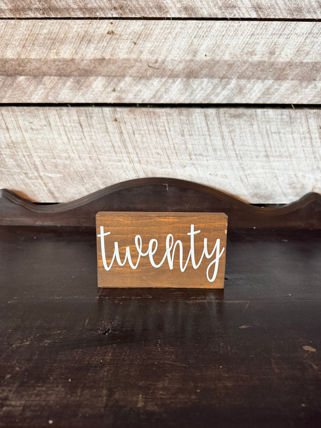 Wood Block Table Numbers