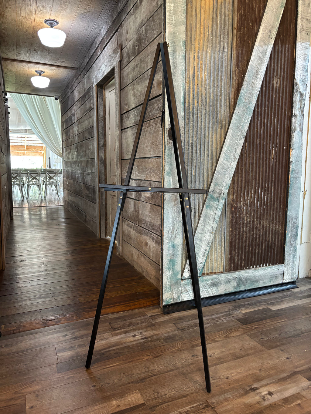 Large Black Wooden Easel