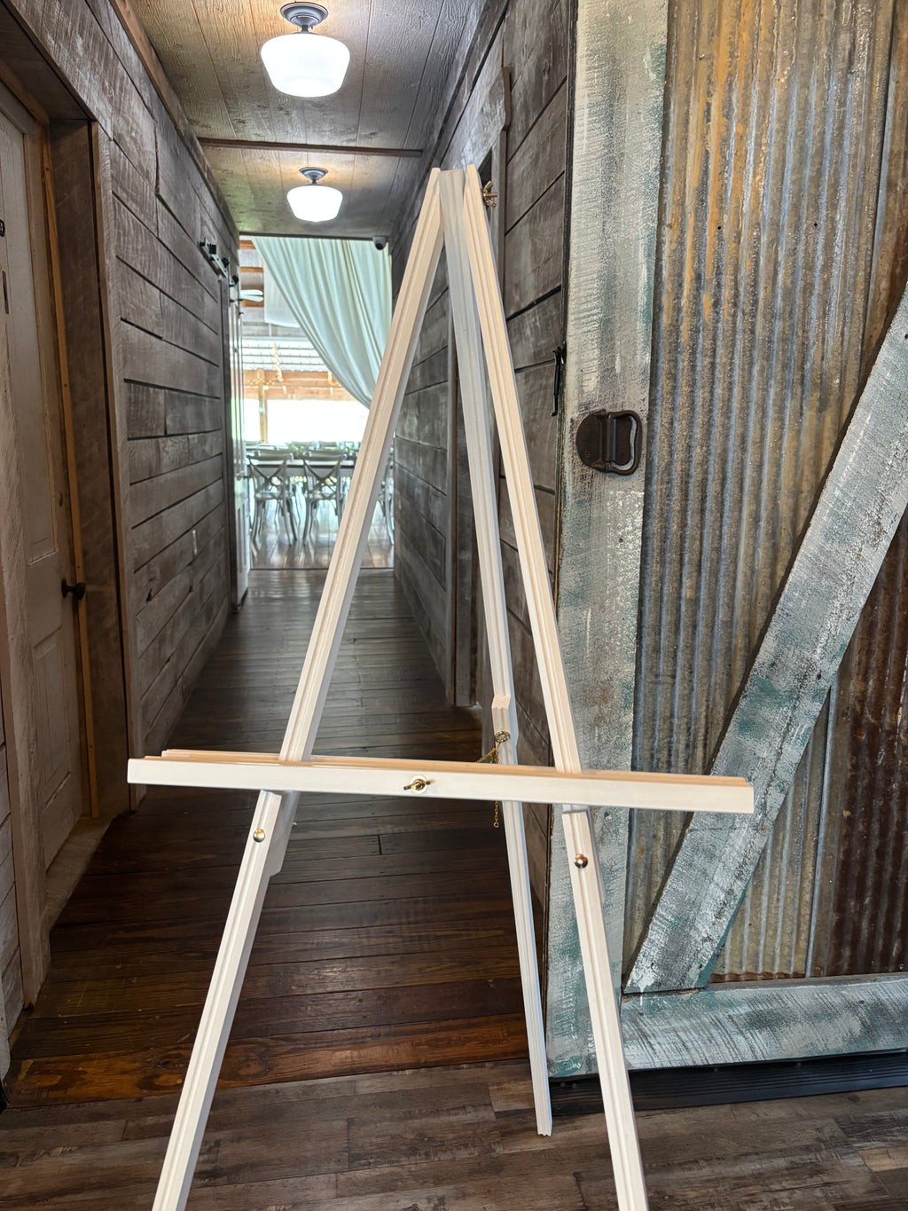 Large White Wooden Easel