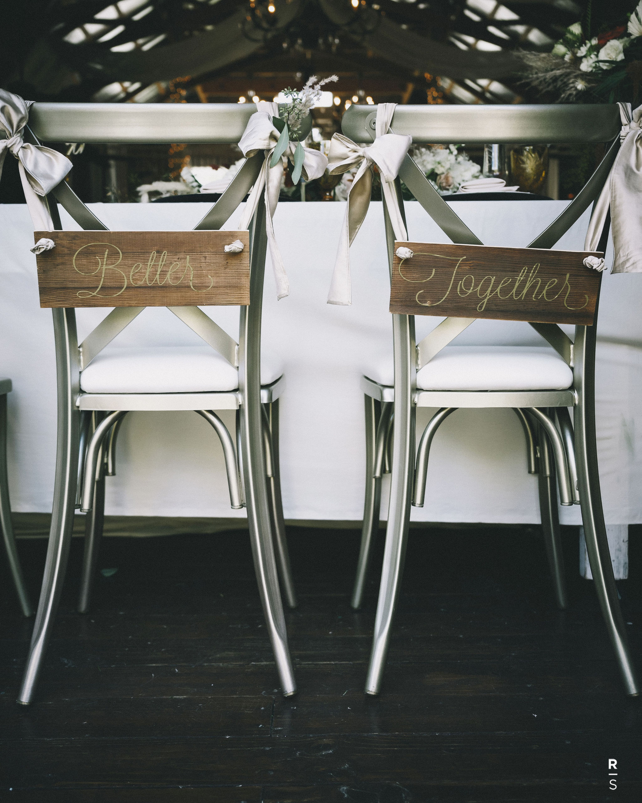 Better Together Chair Signs