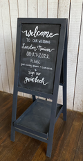 Black Chalkboard Easel