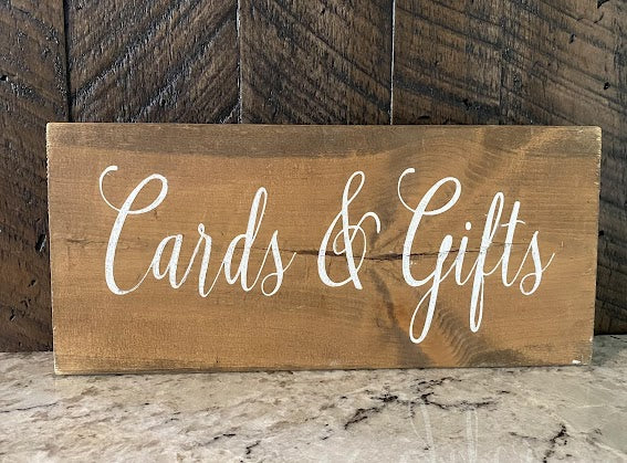 Wood Cards & Gifts Sign