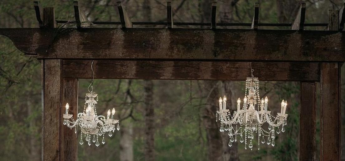 Chandeliers for Outdoor Ceremony Sites