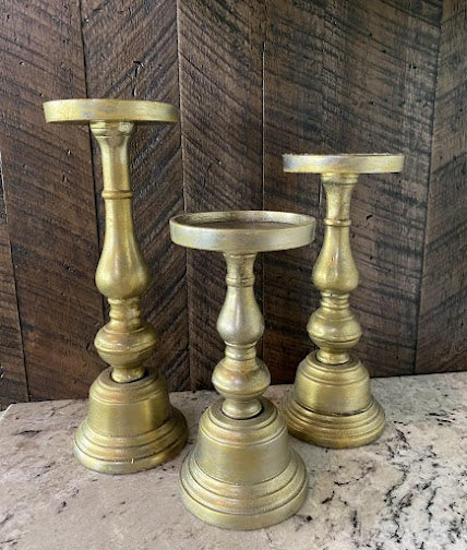 Gold Flameless Candle Holders