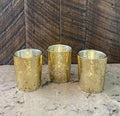 Glass Gold Votives
