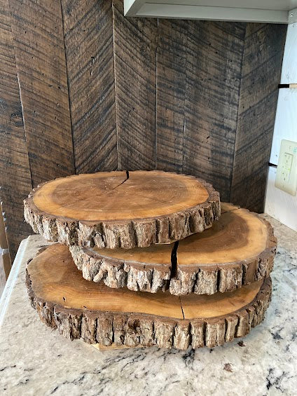 Log Slab Centerpieces